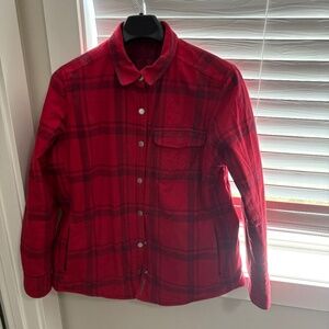 Eddie Bauer Plaid Quilted Reversible Shirt-Jac